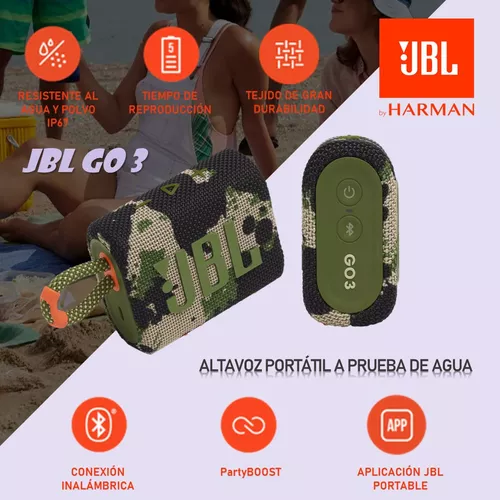 JBL Go 3  Altavoz portátil a prueba de agua