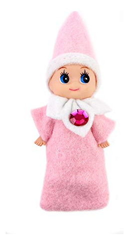 Wuleeuper Tiny Baby Elf Doll  Navidad Miniatura Elf 9h39p