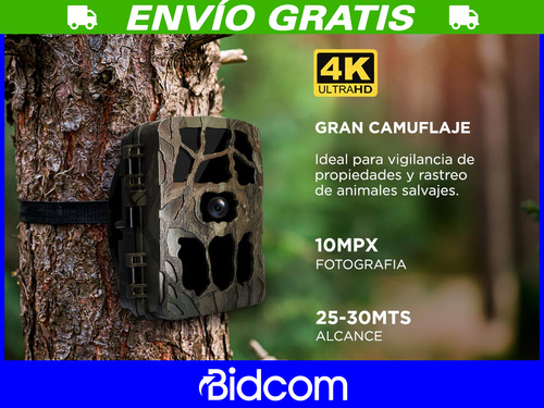 Camara Deportiva Gadnic Caza 4k Visión Nocturna 30 Metros
