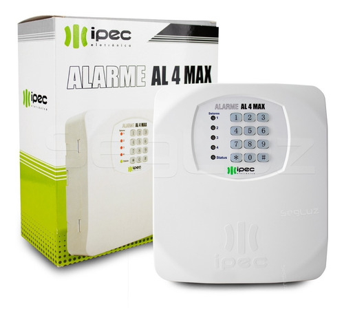 Central De Alarme Residencial Comercial Max 4 Ecp + Controle