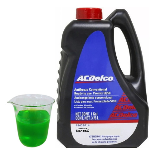 Anticongelante Pre-mezclado Acdelco 50/50 Acd 3.78l