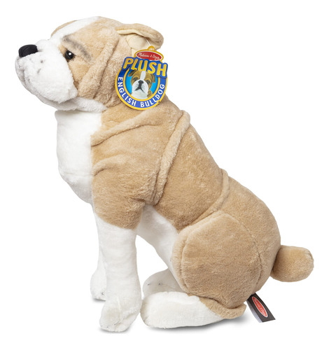 Peluche Melissa&doug Bulldog Lifelike 60 Cm
