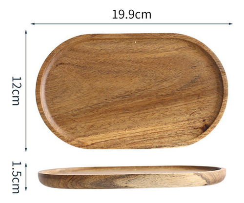 Plato De Madera Para Servir, Plato De Comida Para Sushi,