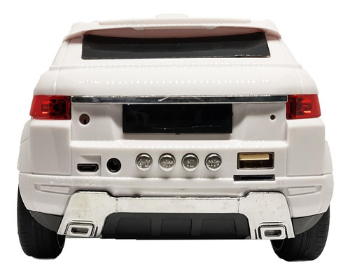 Caixa Som Carrinho Suv Sport Bluetooth Rádio Usb Sd Branca