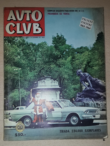 Revista Auto Club N°14 Diciembre De 1963