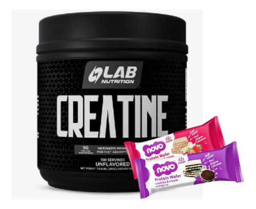 Creatine Micronized Blackdiamind 500g + 2 Barras Novo Regalo