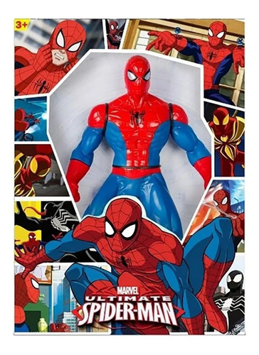 Muñeco Spiderman Hombre Araña Grande 40cm Jugueteria Bloque