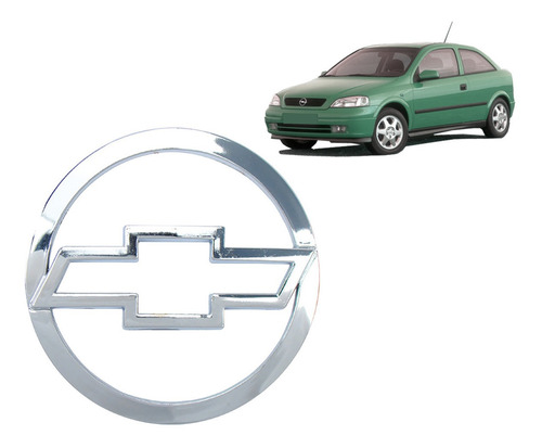 Emblema Chevrolet Prata Gravata Gm Astra 02 11 Porta Malas