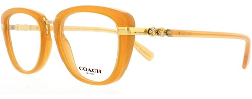 Gafas Coach 0hc6106b 5455 Para Mujer, Color Ámbar Dorado, Oj