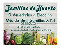 Comprar Kit De Semillas De Huerta 10 Variedades + 3000 Semillas