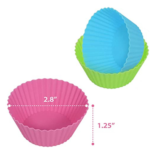 Fundas De Silicona Para Cupcakes Estándar Bakerpan, 24