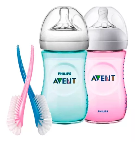 AVENT BIBERON NATURAL 330 ML ROSA