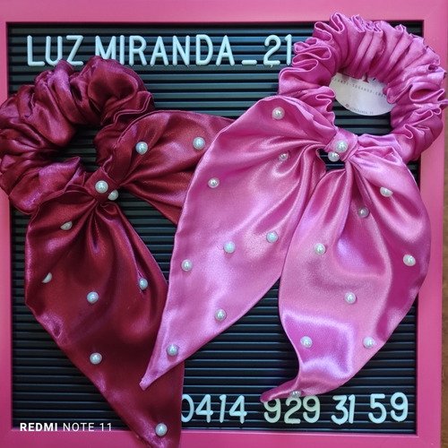 Scrunchie Con Lazos 