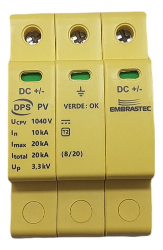 Dps Dc Protetor De Surto Embrastec  1040v 20ka Fotovoltaico