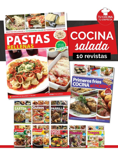 10 Revistas Cocina Salada Evia Pasta Guisos Carnes