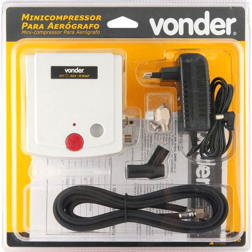 Minicompressor Para Aerógrafo - Compacto 25lb/polf² - Vonder