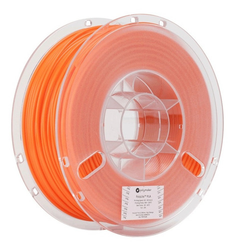 Filamento Impresora 3d Polymaker Polylite Pla 1.75mm - 1kg Color Naranja