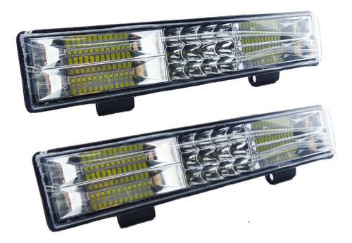 Neblinero Barra De 60 Led Con 7 Placas, 12/24 Set X 2