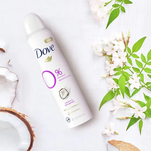Desodorante En Aerosol Dove 0% Aluminio, 48 Horas De Protecc