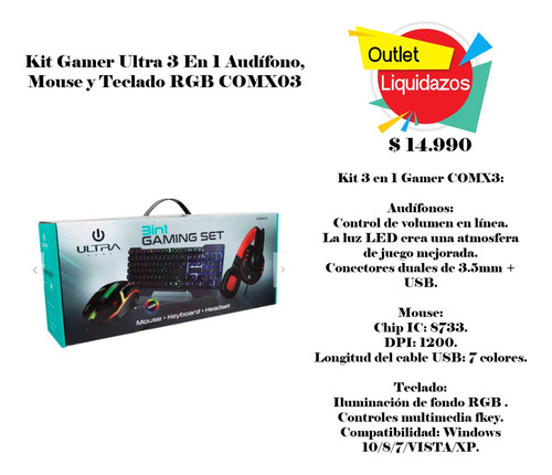 Kit Gamer Ultra 3 En 1 