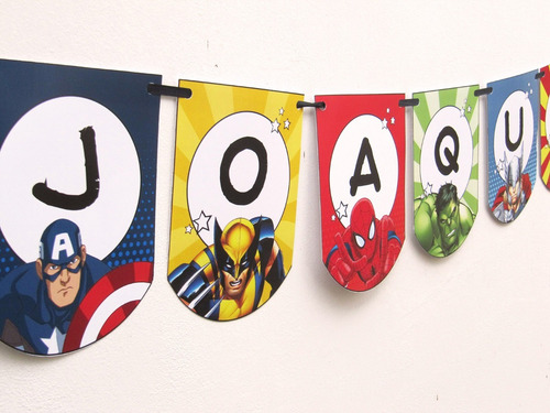Kit Imprimible Cumpleaños Superheroes Personalizado Avengers