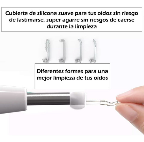Limpiador De Oidos Con Camara 1080p Kit Eliminacion De Cera