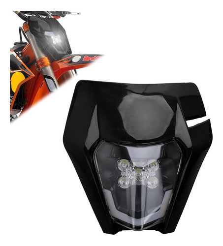 Faro Led Para Motocross, Universal, Impermeable, Resistente 