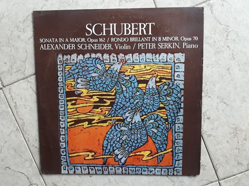 Schubert Sonata La Mayor Rondo Si Menor Violin Piano Vinilo