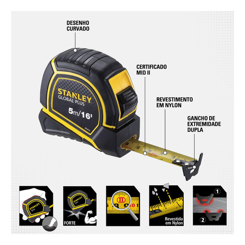 Wincha Global Plus 5 Metros Stanley 30-615