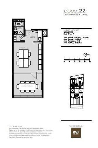 Imagen 20 de 30 de Hermoso Loft De Diseño , En Pocitos, Baño , Cocina Integrada