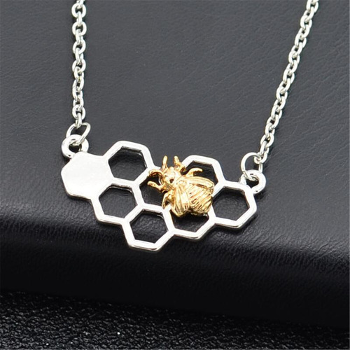 Collar Moderno Con Colgante En Forma De Panal De Abeja En Fo