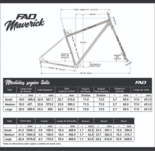 Imagen 4 de 4 de Cuadro Y Horquilla Fad Maverick Mtb R29 - Cumpasbikeshop