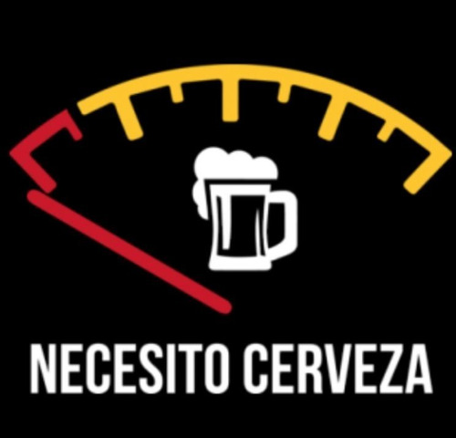 Sticker Auto Adhesivo  De Necesito Cerveza