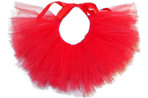 Hecho A Mano En Estados Unidos Rojo Tutu De Tul Para Perros