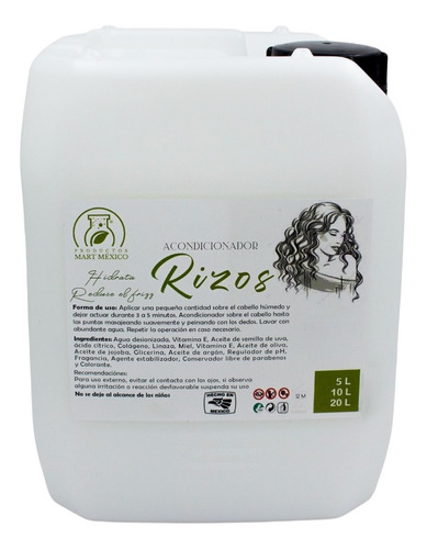 Acondicionador Capilar Para Cabello Rizado 10 Lts