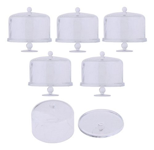 6pcs 1:12 Placas De Exhibición De Tarta De Acrílico En