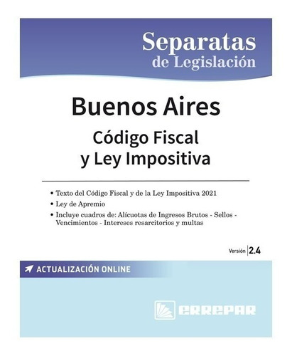 Libro Buenos Aires - Código Fiscal Y Ley Impositiva