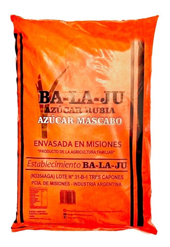 Azúcar Mascabo Ba-la-ju X 5 Kg