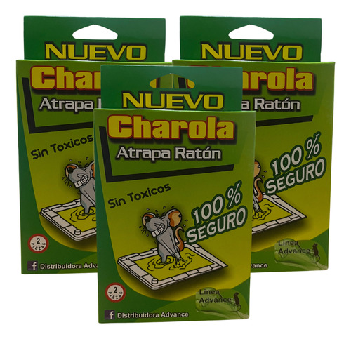 Trampa Charola Atrapa Ratón 3 Piezas