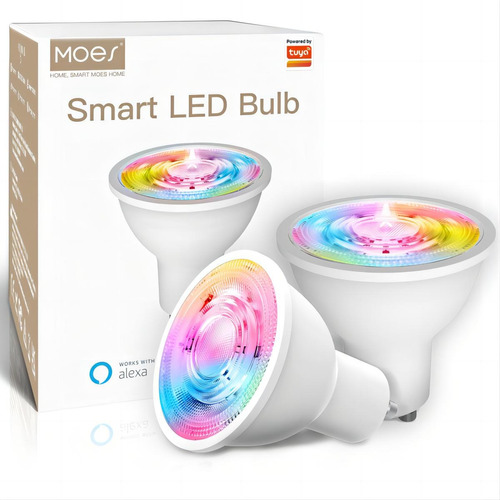 Moes Foco Inteligente Zigbee Led Gu10 Rgb 5w 6500k, 2pc