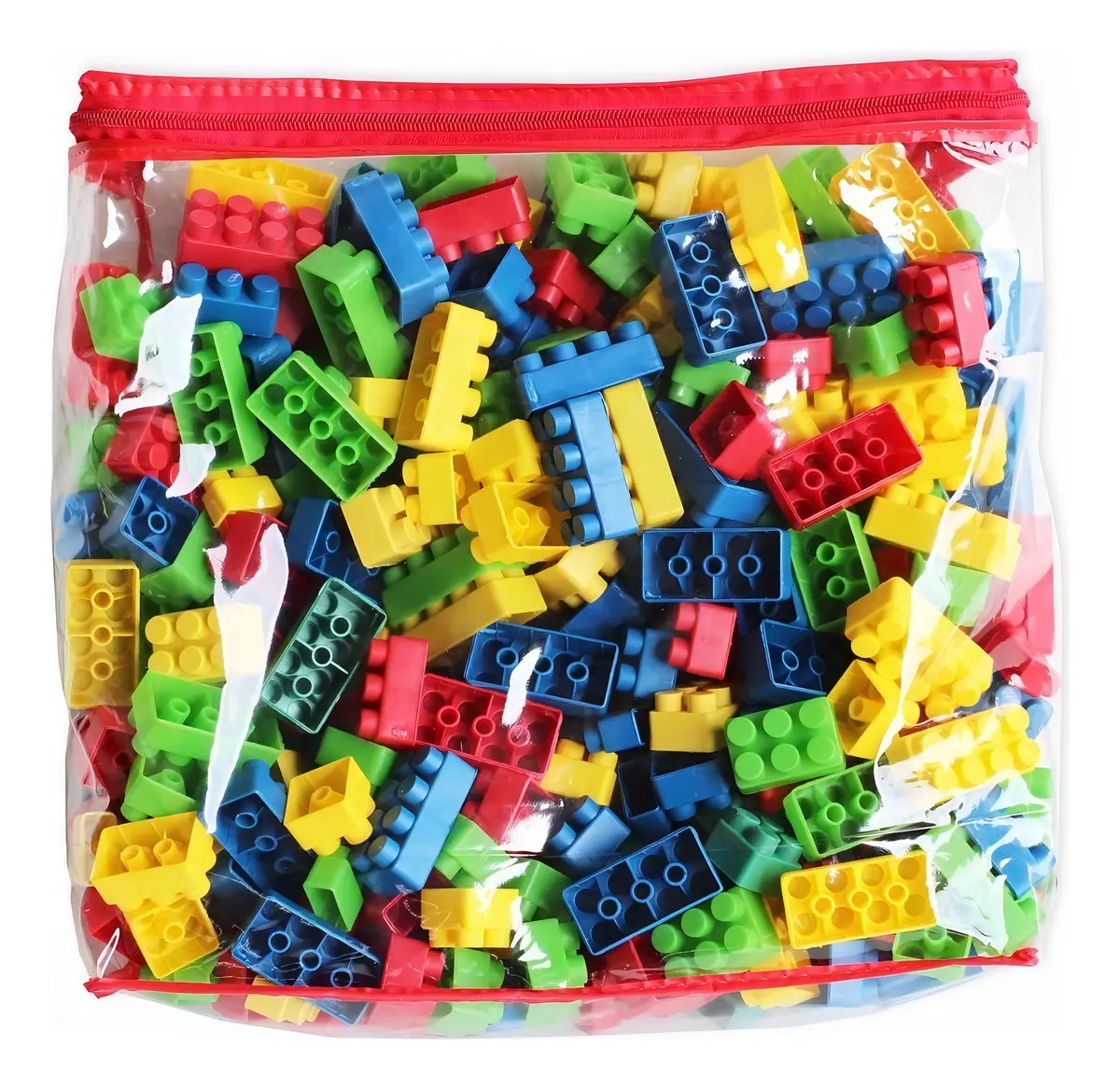 Bolsa 480 Peças Blocos De Montar Crianças Encaixe Brinquedos