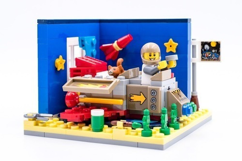 Lego Ideas Aventura Cosmica De Carton 40533 - 203 Pz