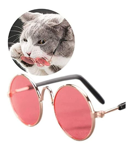 Stock Show Funny Cute Dog Cat Retro Gafas De Sol De Moda Gaf