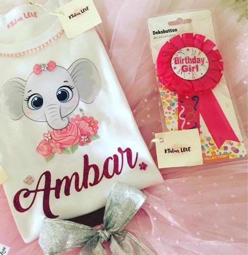 Conjunto Tutu Personalizados Elefante Ktutus