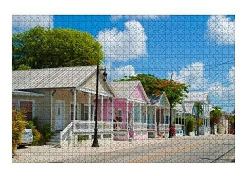 Wooden Puzzle 1000 Pieces Key West Typical Architecture Jigs