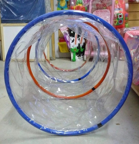 Tunel Transparente Psicomotricidad Para Niños Gateo 1mt X 50