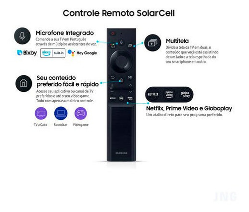 Imagem 3 de 9 de Smart Tv 4k Samsung Qled 55 Com Modo Game, Alexa - 55q70aa