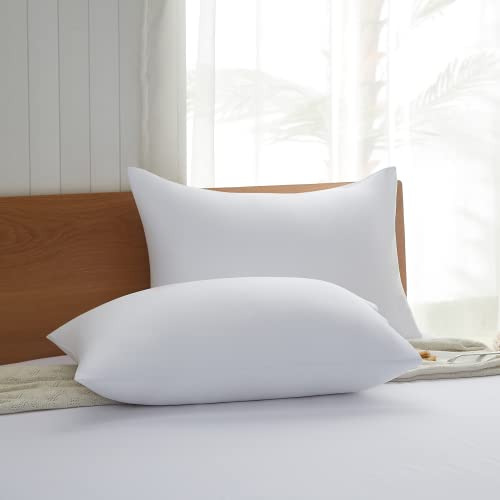 Almohadas Cama, Paquete De 2, Relleno Tipo Pluma, Suave...