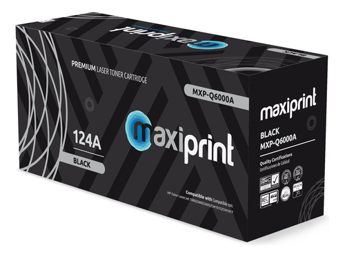 Toner Maxiprint Compatible Hp Negro Q6000a 124a