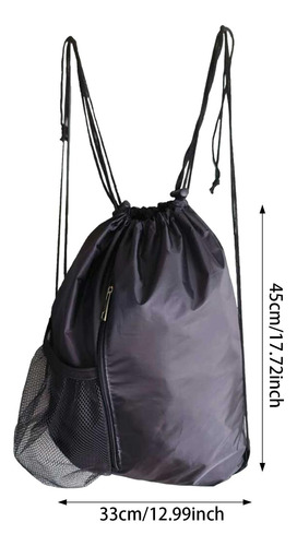 Mochila Con Cordón, Mochila Informal De Poliéster Para
